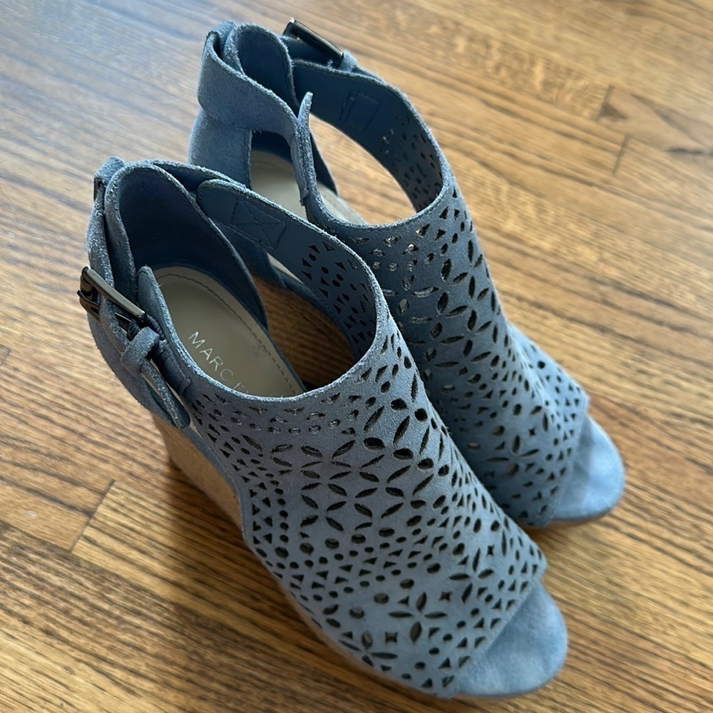 Marc Fisher Espadrille Wedges Size 7.5